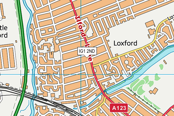 IG1 2ND map - OS VectorMap District (Ordnance Survey) IG1 2ND map - OS VectorMap District (Ordnance Survey)