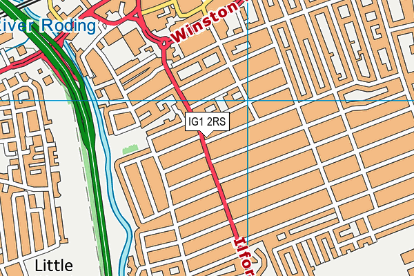 IG1 2RS map - OS VectorMap District (Ordnance Survey) IG1 2RS map - OS VectorMap District (Ordnance Survey)