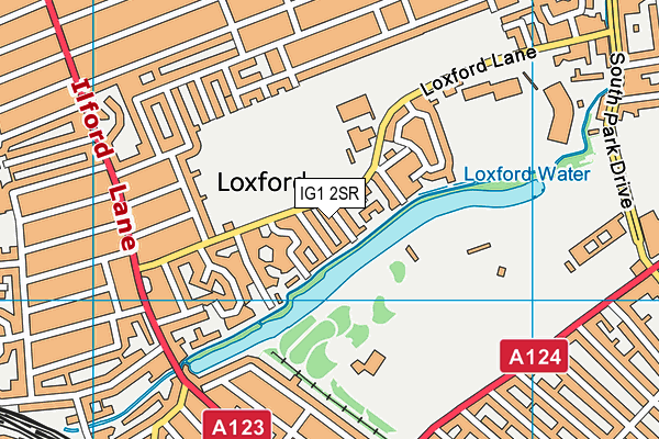 IG1 2SR map - OS VectorMap District (Ordnance Survey) IG1 2SR map - OS VectorMap District (Ordnance Survey)
