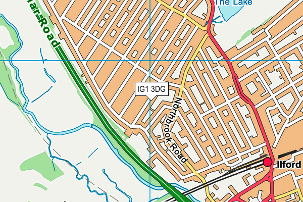 IG1 3DG map - OS VectorMap District (Ordnance Survey) IG1 3DG map - OS VectorMap District (Ordnance Survey)