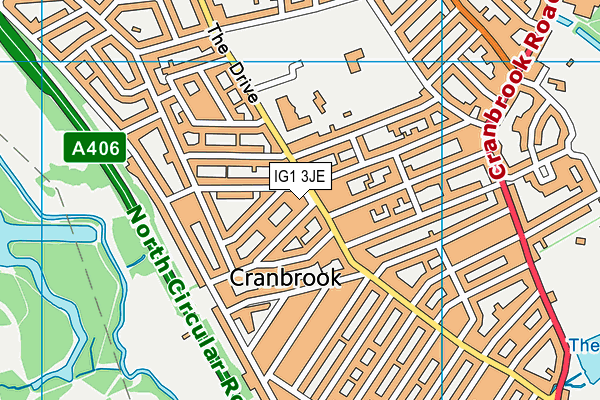 IG1 3JE map - OS VectorMap District (Ordnance Survey) IG1 3JE map - OS VectorMap District (Ordnance Survey)