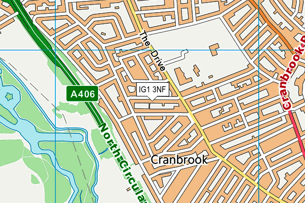 IG1 3NF map - OS VectorMap District (Ordnance Survey) IG1 3NF map - OS VectorMap District (Ordnance Survey)