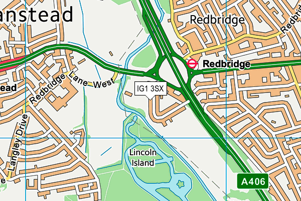 IG1 3SX map - OS VectorMap District (Ordnance Survey) IG1 3SX map - OS VectorMap District (Ordnance Survey)