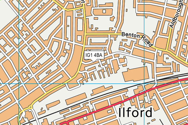 IG1 4BA map - OS VectorMap District (Ordnance Survey) IG1 4BA map - OS VectorMap District (Ordnance Survey)
