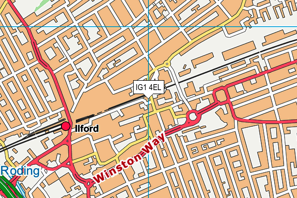 IG1 4EL map - OS VectorMap District (Ordnance Survey) IG1 4EL map - OS VectorMap District (Ordnance Survey)