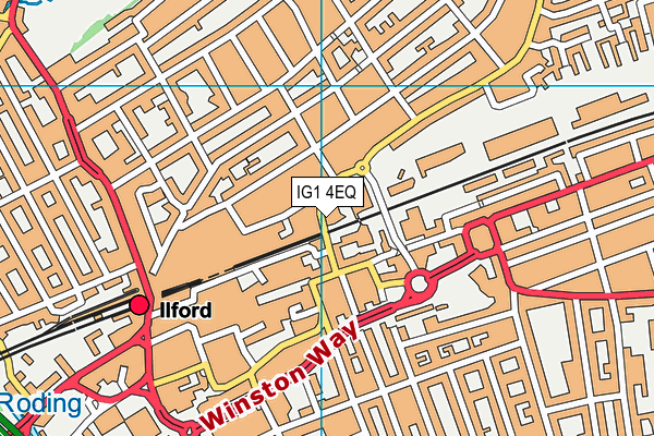 IG1 4EQ map - OS VectorMap District (Ordnance Survey) IG1 4EQ map - OS VectorMap District (Ordnance Survey)