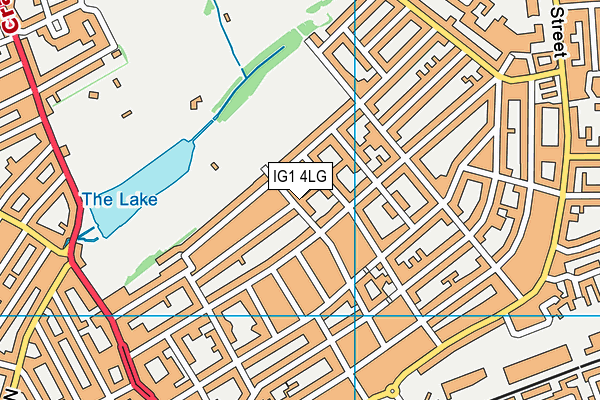 IG1 4LG map - OS VectorMap District (Ordnance Survey) IG1 4LG map - OS VectorMap District (Ordnance Survey)