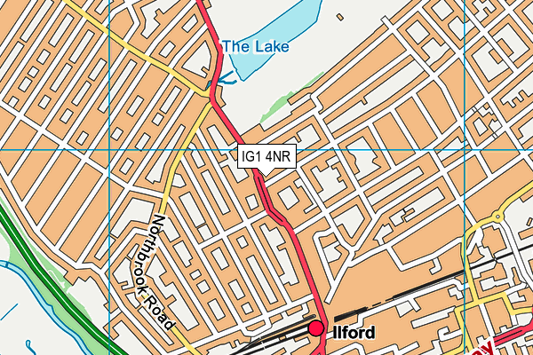 IG1 4NR map - OS VectorMap District (Ordnance Survey) IG1 4NR map - OS VectorMap District (Ordnance Survey)