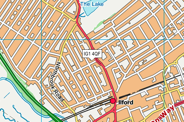 IG1 4QF map - OS VectorMap District (Ordnance Survey) IG1 4QF map - OS VectorMap District (Ordnance Survey)
