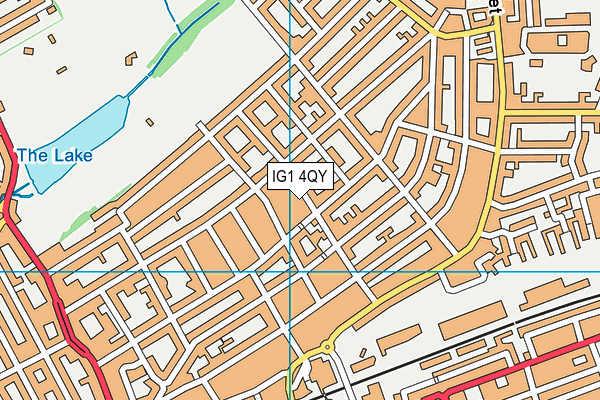IG1 4QY map - OS VectorMap District (Ordnance Survey) IG1 4QY map - OS VectorMap District (Ordnance Survey)