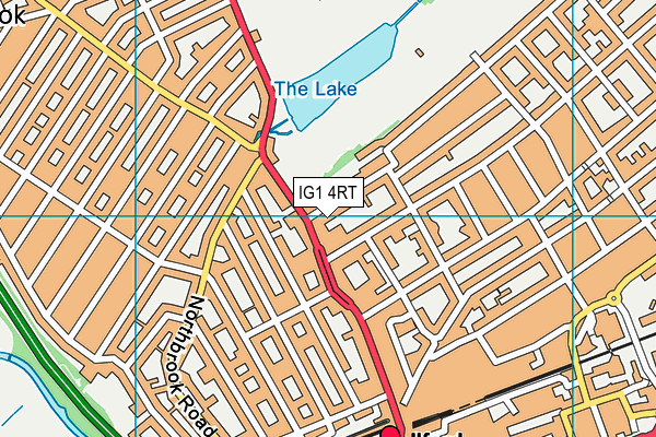 IG1 4RT map - OS VectorMap District (Ordnance Survey) IG1 4RT map - OS VectorMap District (Ordnance Survey)