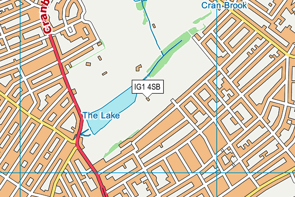 IG1 4SB map - OS VectorMap District (Ordnance Survey) IG1 4SB map - OS VectorMap District (Ordnance Survey)