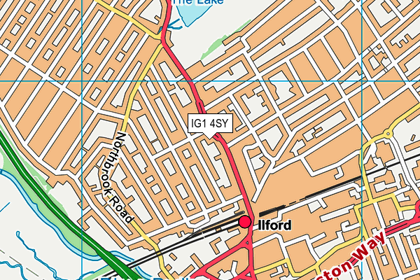 IG1 4SY map - OS VectorMap District (Ordnance Survey) IG1 4SY map - OS VectorMap District (Ordnance Survey)