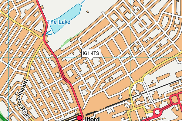IG1 4TS map - OS VectorMap District (Ordnance Survey) IG1 4TS map - OS VectorMap District (Ordnance Survey)