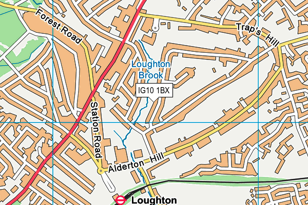 IG10 1BX map - OS VectorMap District (Ordnance Survey) IG10 1BX map - OS VectorMap District (Ordnance Survey)