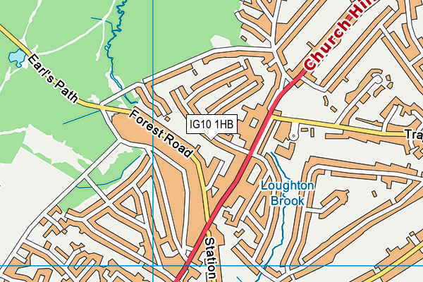 IG10 1HB map - OS VectorMap District (Ordnance Survey) IG10 1HB map - OS VectorMap District (Ordnance Survey)