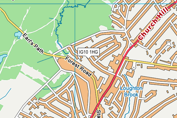 IG10 1HG map - OS VectorMap District (Ordnance Survey) IG10 1HG map - OS VectorMap District (Ordnance Survey)
