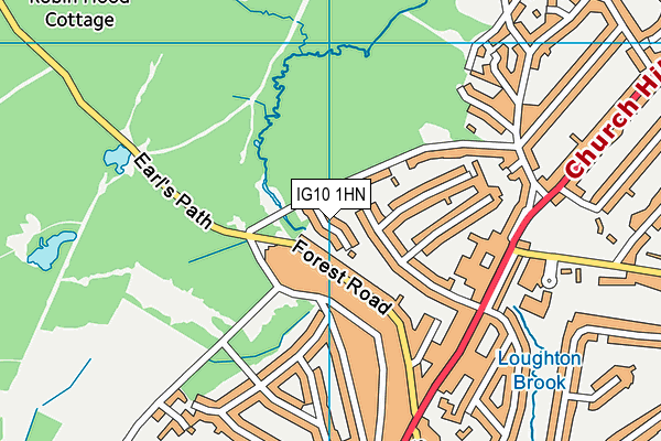 IG10 1HN map - OS VectorMap District (Ordnance Survey) IG10 1HN map - OS VectorMap District (Ordnance Survey)