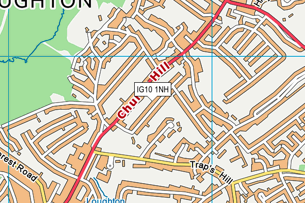 IG10 1NH map - OS VectorMap District (Ordnance Survey) IG10 1NH map - OS VectorMap District (Ordnance Survey)