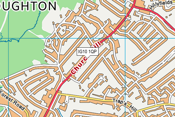 IG10 1QP map - OS VectorMap District (Ordnance Survey) IG10 1QP map - OS VectorMap District (Ordnance Survey)