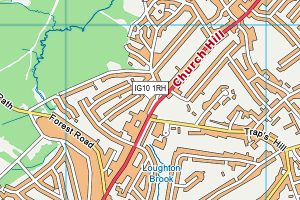 IG10 1RH map - OS VectorMap District (Ordnance Survey) IG10 1RH map - OS VectorMap District (Ordnance Survey)