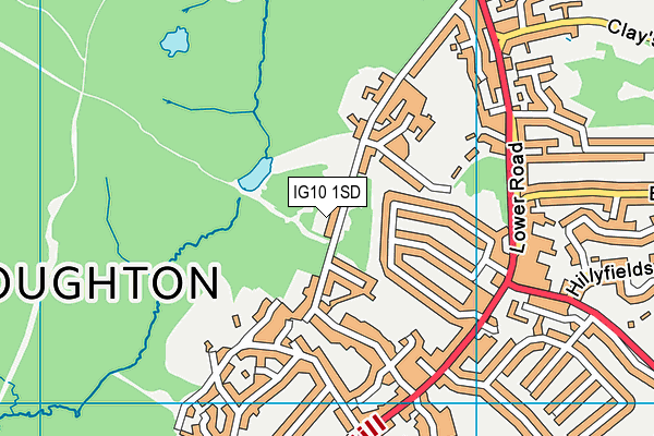 IG10 1SD map - OS VectorMap District (Ordnance Survey) IG10 1SD map - OS VectorMap District (Ordnance Survey)