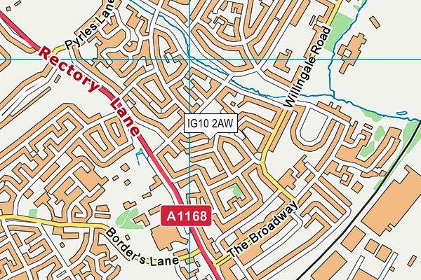 IG10 2AW map - OS VectorMap District (Ordnance Survey) IG10 2AW map - OS VectorMap District (Ordnance Survey)
