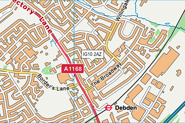 IG10 2AZ map - OS VectorMap District (Ordnance Survey) IG10 2AZ map - OS VectorMap District (Ordnance Survey)