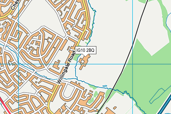 IG10 2BQ map - OS VectorMap District (Ordnance Survey) IG10 2BQ map - OS VectorMap District (Ordnance Survey)
