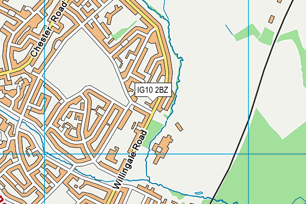IG10 2BZ map - OS VectorMap District (Ordnance Survey) IG10 2BZ map - OS VectorMap District (Ordnance Survey)