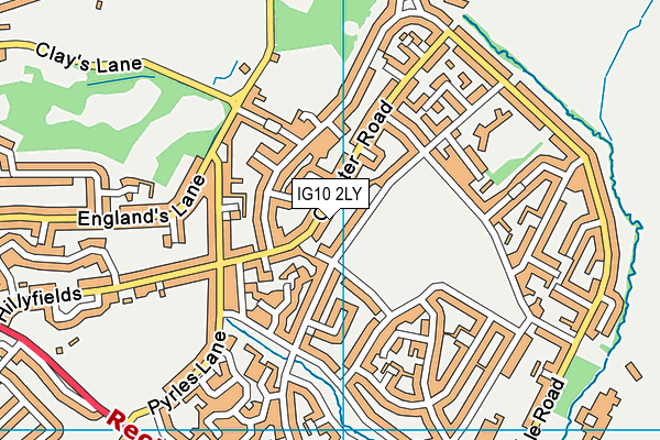 IG10 2LY map - OS VectorMap District (Ordnance Survey) IG10 2LY map - OS VectorMap District (Ordnance Survey)