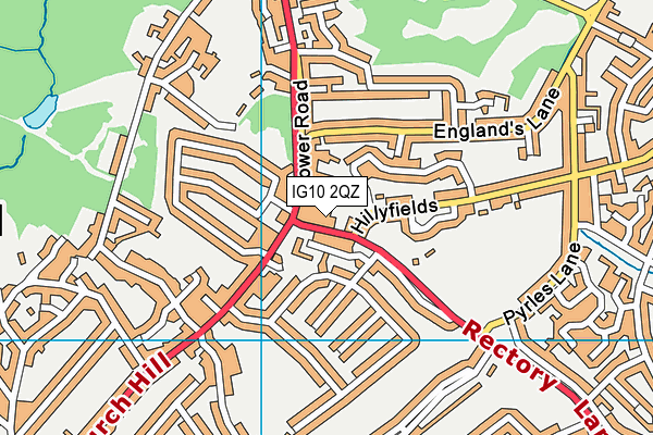 IG10 2QZ map - OS VectorMap District (Ordnance Survey) IG10 2QZ map - OS VectorMap District (Ordnance Survey)