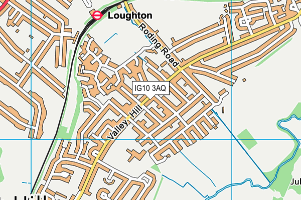 IG10 3AQ map - OS VectorMap District (Ordnance Survey)