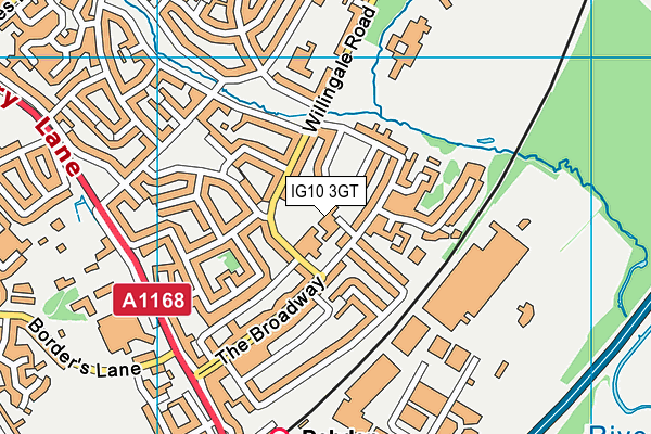 IG10 3GT map - OS VectorMap District (Ordnance Survey) IG10 3GT map - OS VectorMap District (Ordnance Survey)