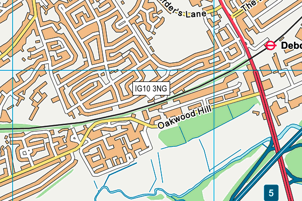 IG10 3NG map - OS VectorMap District (Ordnance Survey) IG10 3NG map - OS VectorMap District (Ordnance Survey)