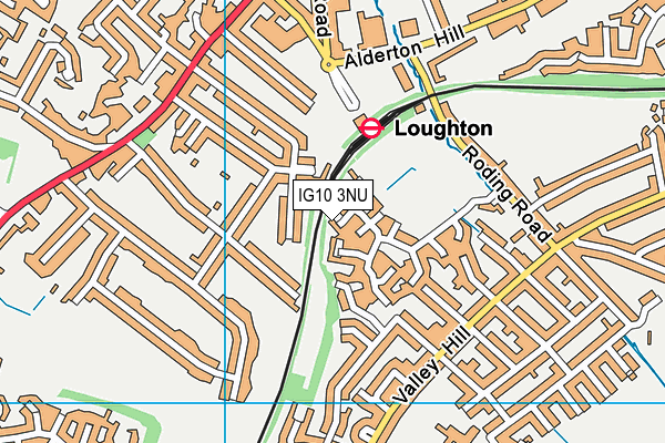 IG10 3NU map - OS VectorMap District (Ordnance Survey) IG10 3NU map - OS VectorMap District (Ordnance Survey)
