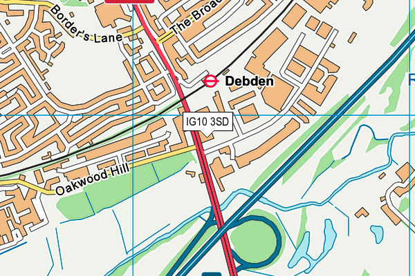 IG10 3SD map - OS VectorMap District (Ordnance Survey) IG10 3SD map - OS VectorMap District (Ordnance Survey)