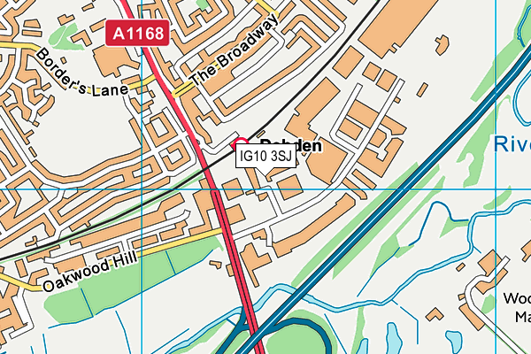 IG10 3SJ map - OS VectorMap District (Ordnance Survey) IG10 3SJ map - OS VectorMap District (Ordnance Survey)