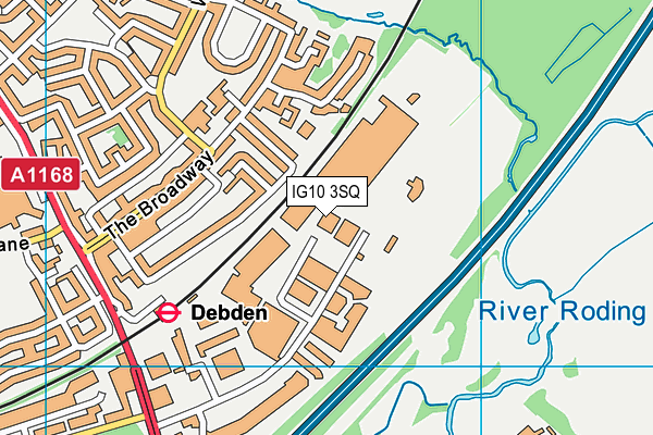 IG10 3SQ map - OS VectorMap District (Ordnance Survey) IG10 3SQ map - OS VectorMap District (Ordnance Survey)