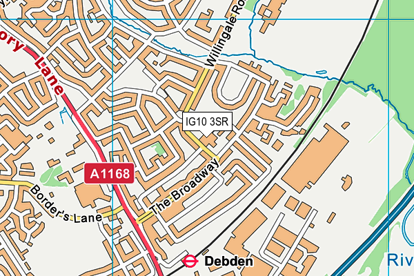IG10 3SR map - OS VectorMap District (Ordnance Survey) IG10 3SR map - OS VectorMap District (Ordnance Survey)