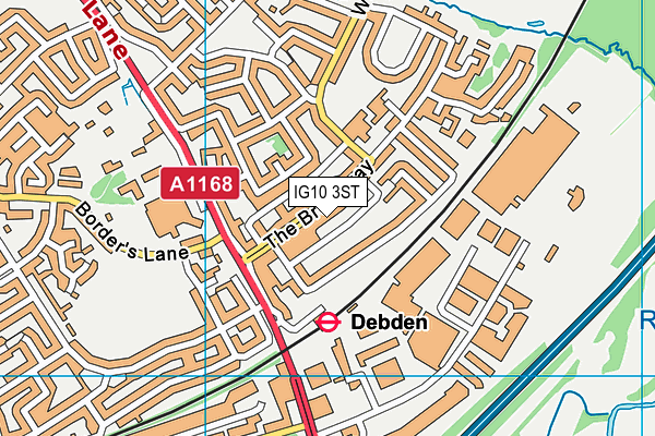 IG10 3ST map - OS VectorMap District (Ordnance Survey) IG10 3ST map - OS VectorMap District (Ordnance Survey)