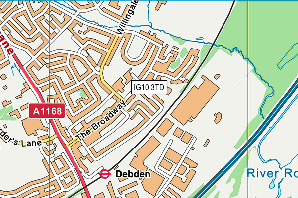 IG10 3TD map - OS VectorMap District (Ordnance Survey) IG10 3TD map - OS VectorMap District (Ordnance Survey)