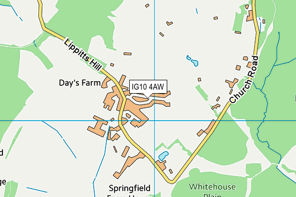 IG10 4AW map - OS VectorMap District (Ordnance Survey) IG10 4AW map - OS VectorMap District (Ordnance Survey)