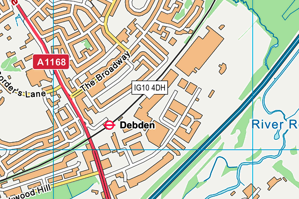 IG10 4DH map - OS VectorMap District (Ordnance Survey) IG10 4DH map - OS VectorMap District (Ordnance Survey)