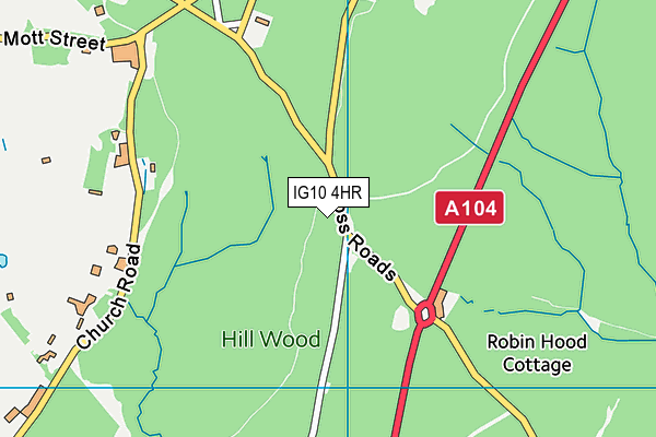 IG10 4HR map - OS VectorMap District (Ordnance Survey) IG10 4HR map - OS VectorMap District (Ordnance Survey)