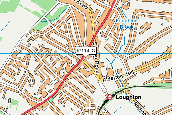 IG10 4LG map - OS VectorMap District (Ordnance Survey) IG10 4LG map - OS VectorMap District (Ordnance Survey)