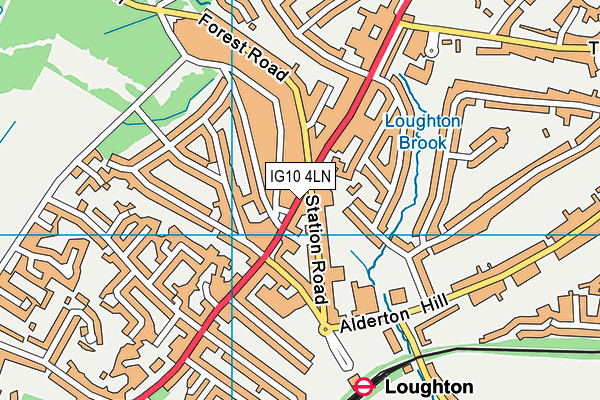IG10 4LN map - OS VectorMap District (Ordnance Survey) IG10 4LN map - OS VectorMap District (Ordnance Survey)