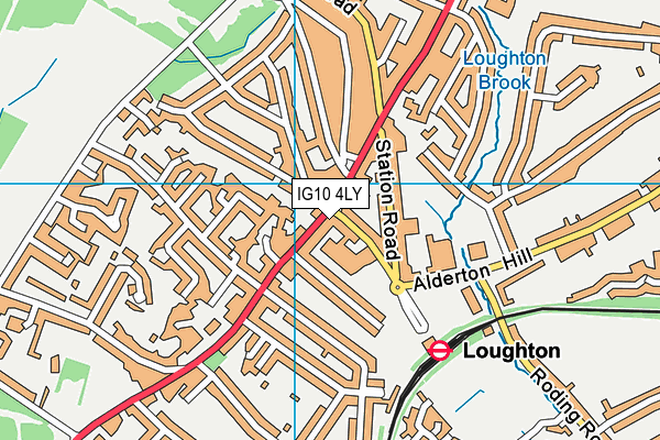 IG10 4LY map - OS VectorMap District (Ordnance Survey) IG10 4LY map - OS VectorMap District (Ordnance Survey)