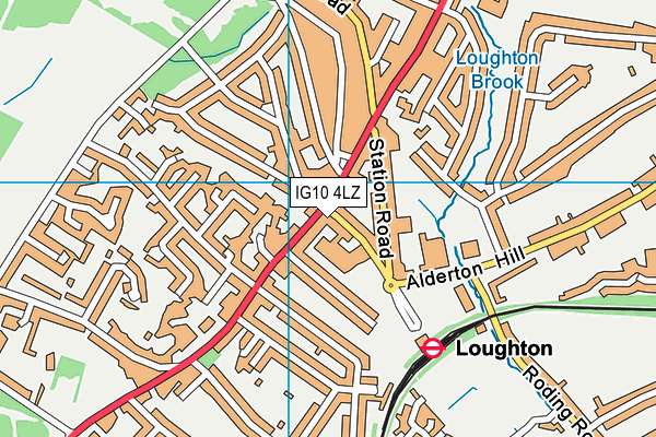 IG10 4LZ map - OS VectorMap District (Ordnance Survey) IG10 4LZ map - OS VectorMap District (Ordnance Survey)