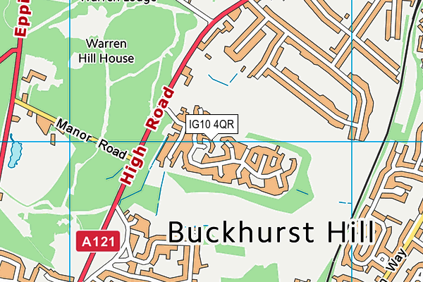 IG10 4QR map - OS VectorMap District (Ordnance Survey) IG10 4QR map - OS VectorMap District (Ordnance Survey)